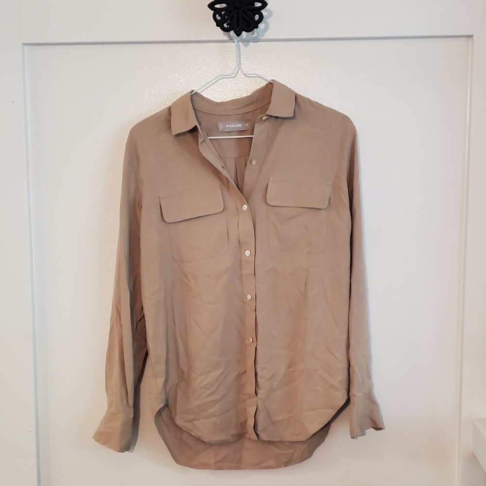 Everlane Utility Shirt in Washable Silk - Picture 2 of 5